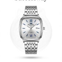 Successway “The Modern Essential” Silver Square Stainless Steel Watch