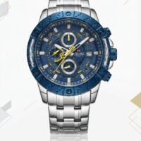 NAVIFORCE Royal Blue Tactical Chronograph Stainless Steel Men’s Watch